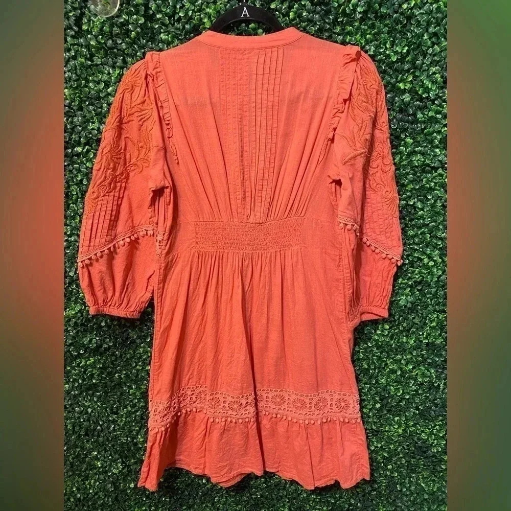 Anthropologie Josephine Embroidered Dress by Akemi + Kin - Size Small - Picture 6 of 8